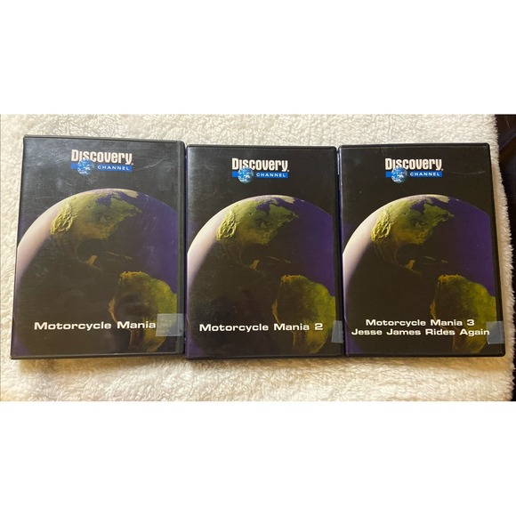 Motorcycle Mania 1-3 Dvd Discovery Channel West Coast Choppers Jesse James Lot 3